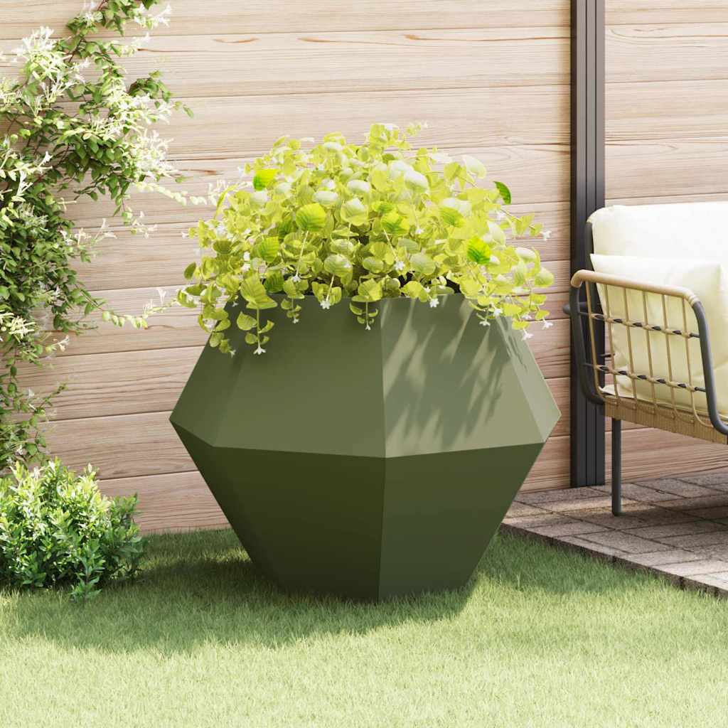 Taimekast Oliiviroheline 100 x 100 x 80 cm Teras
