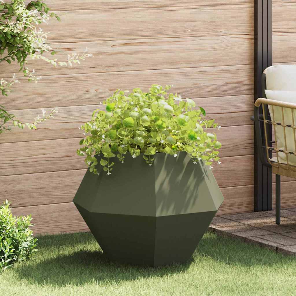 Taimekast Oliiviroheline 75 x 75 x 60 cm Teras