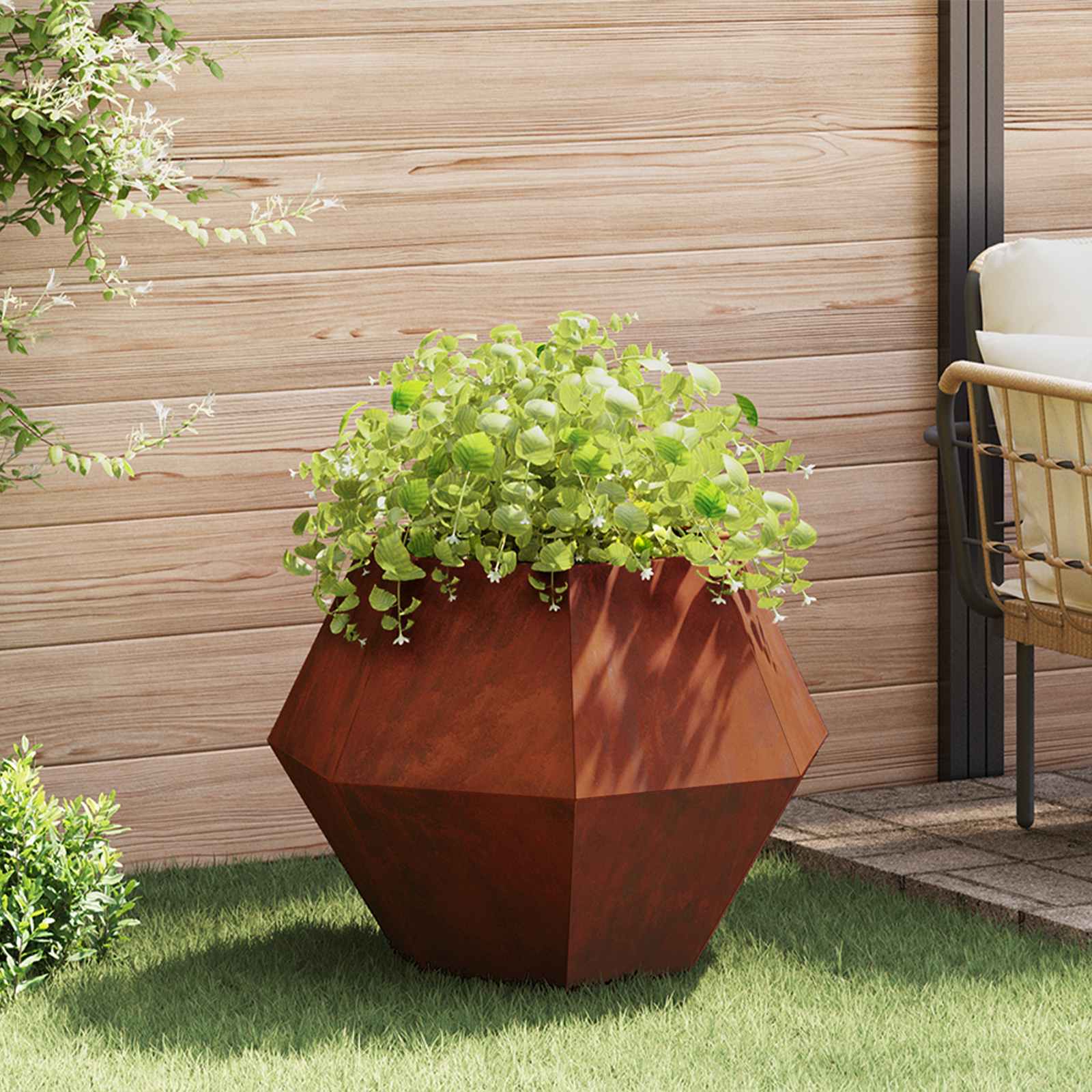 Taimekast Rooste 75 x 75 x 60 cm Ilmastikukindel teras