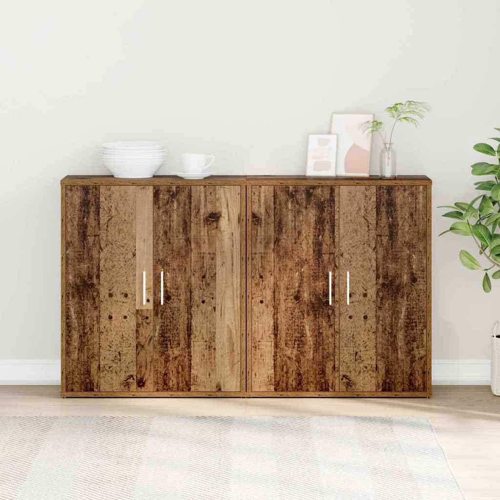 Kõide 2 tk Vana puit 60 x 31 x 70 cm Tehispuit