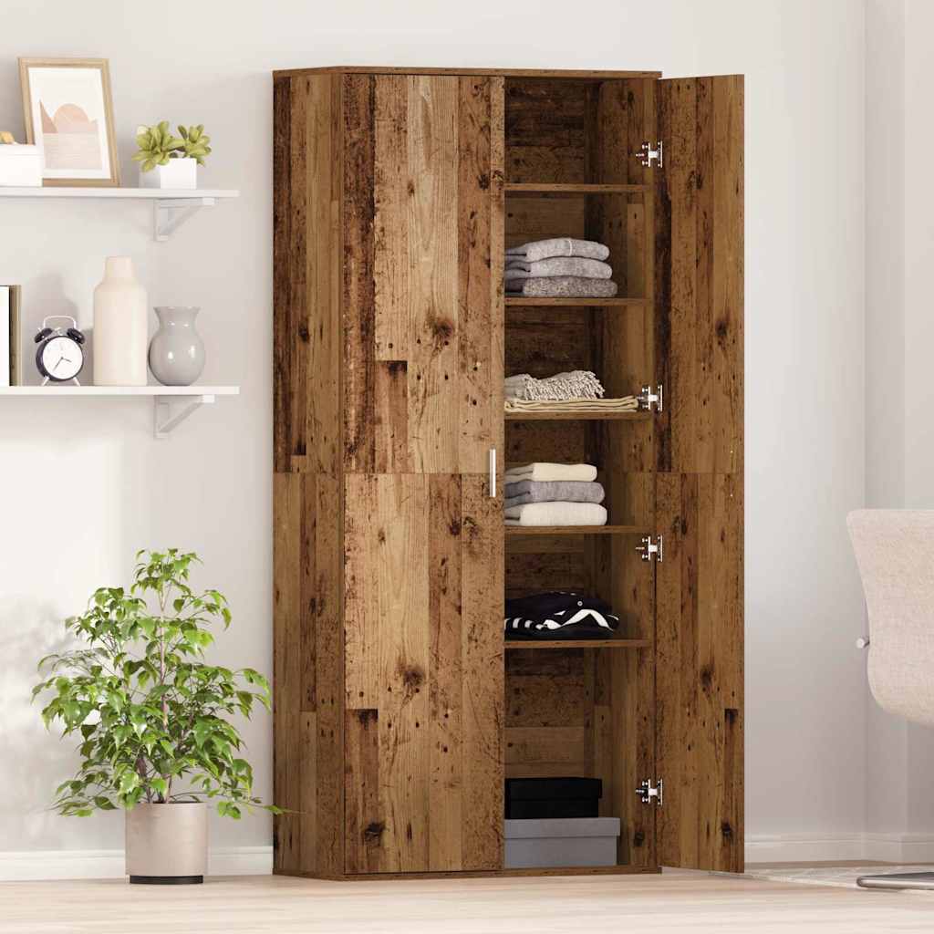 Highboard 80 x 35 x 180 cm Tehispuit Vana puit