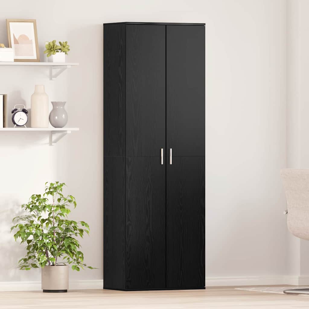 Highboard 60 x 35 x 180 cm Tehispuit Must tamm