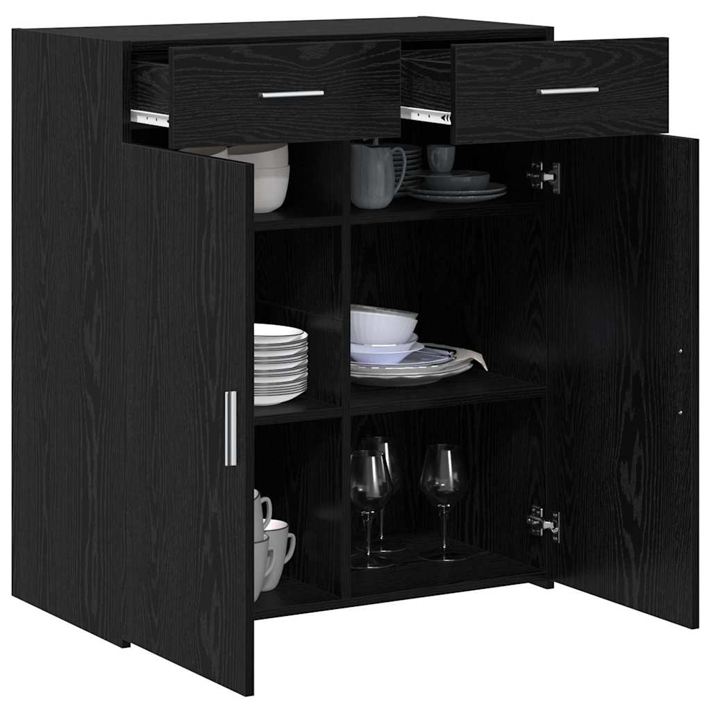 Hoiukapp Must tamm 80 x 42.5 x 93 cm