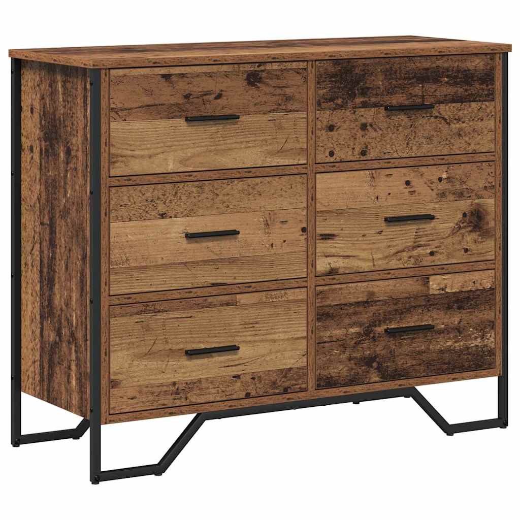 Õhupoli 6-Sahtel Vana puit 91 x 35,5 x 74,5 cm