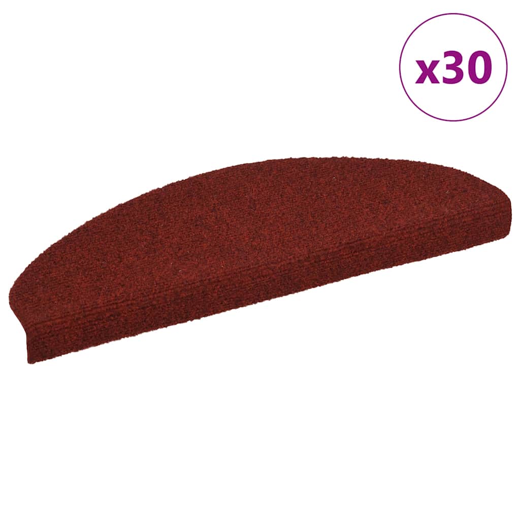 Isekleepuvad trepimatid, 30 tk, 65 x 21 x 4 cm, bordoopunased, poolringikujulised, suured