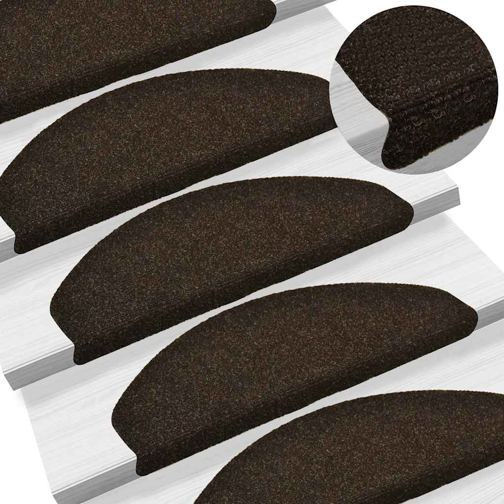 Isekleepuvad trepimatid, 30 tk, 65 x 21 x 4 cm, tumepruunid, poolringikujulised, suured