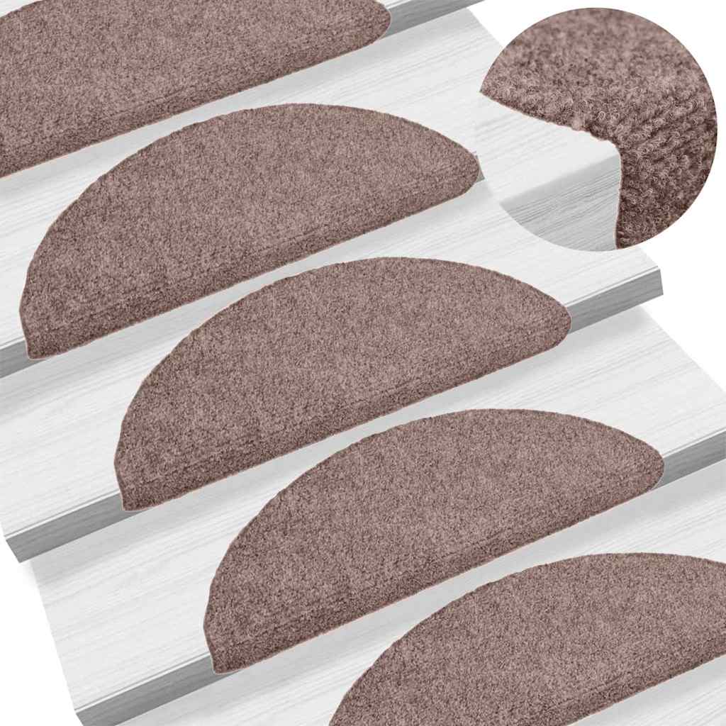 Isekleepuvad trepimatid 20 tk 56 x 17 x 3 cm helepruun poolringikujulised