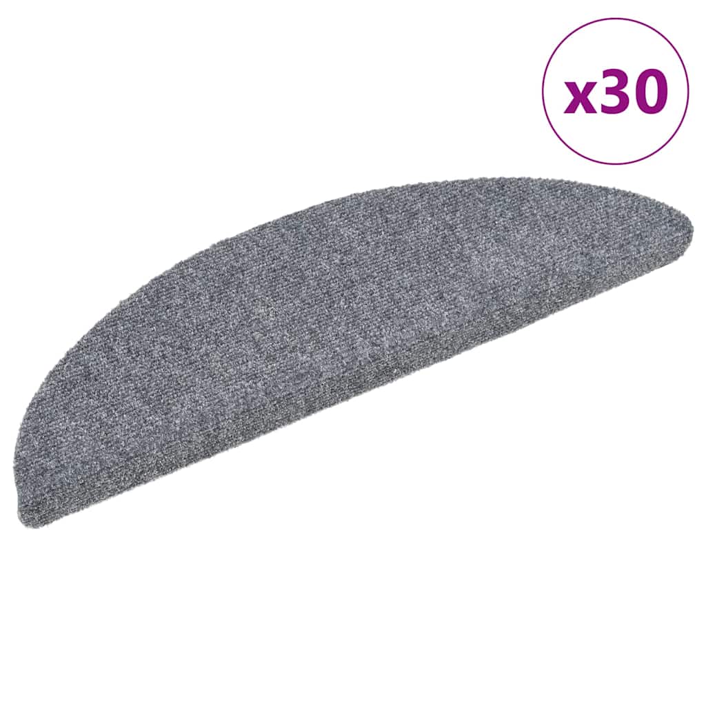 Isekleepuvad trepimatid, 30 tk, 56 x 17 x 3 cm, helehall, poolringikujulised