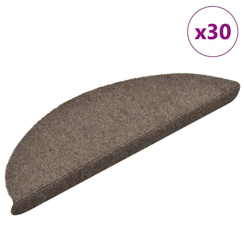 Isekleepuvad trepimatid, 30 tk, 56 x 17 x 3 cm, beežid, poolringikujulised