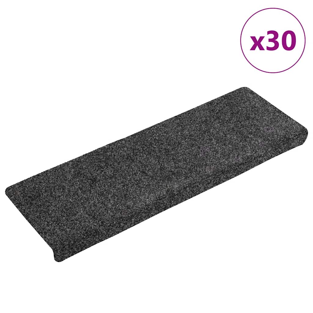 Isekleepuvad trepimatid, 30 tk, 65 x 21 x 4 cm, tumehall, ristkülikukujulised servad
