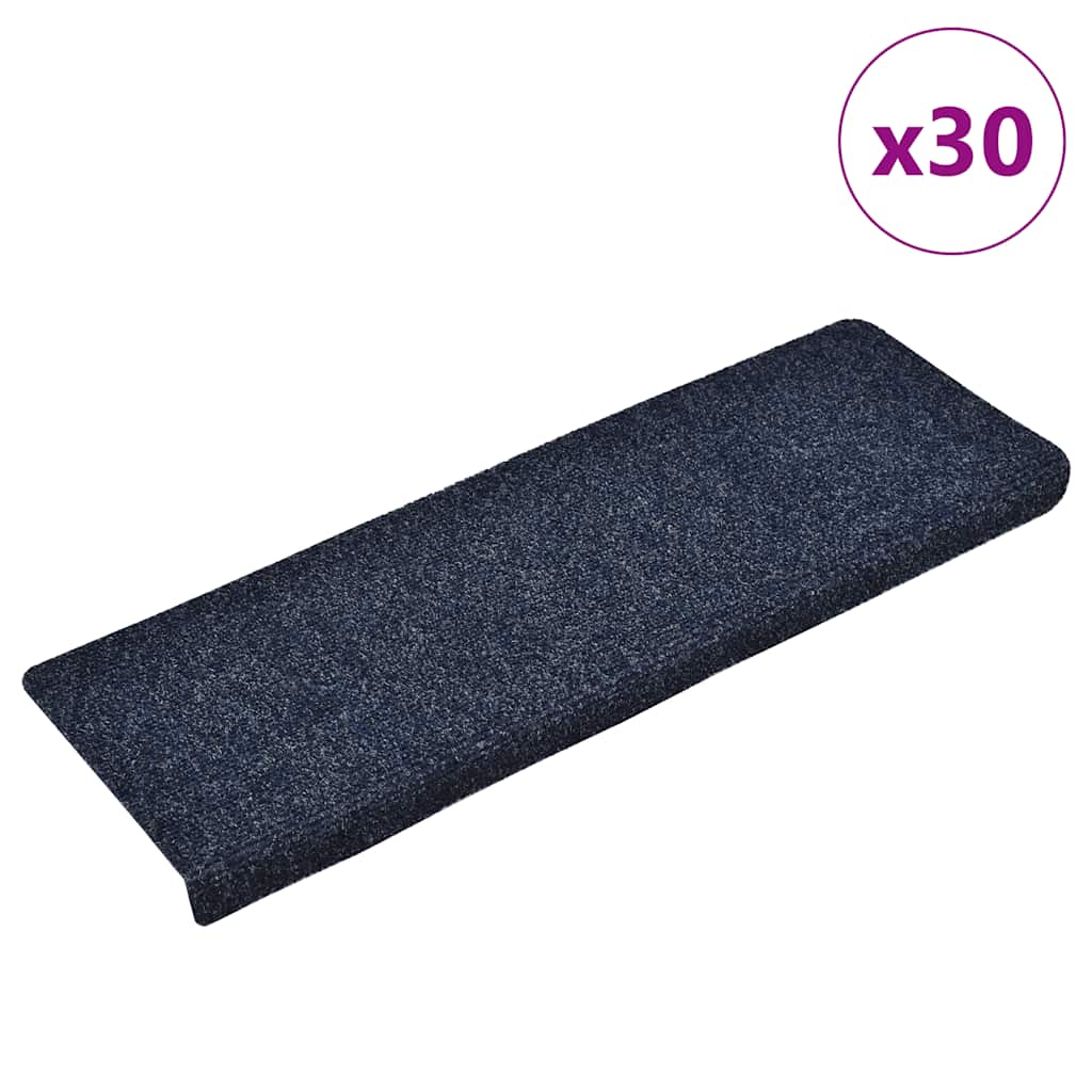 Isekleepuvad trepimatid, 30 tk, 65 x 21 x 4 cm, sinised, ristkülikukujulised servad