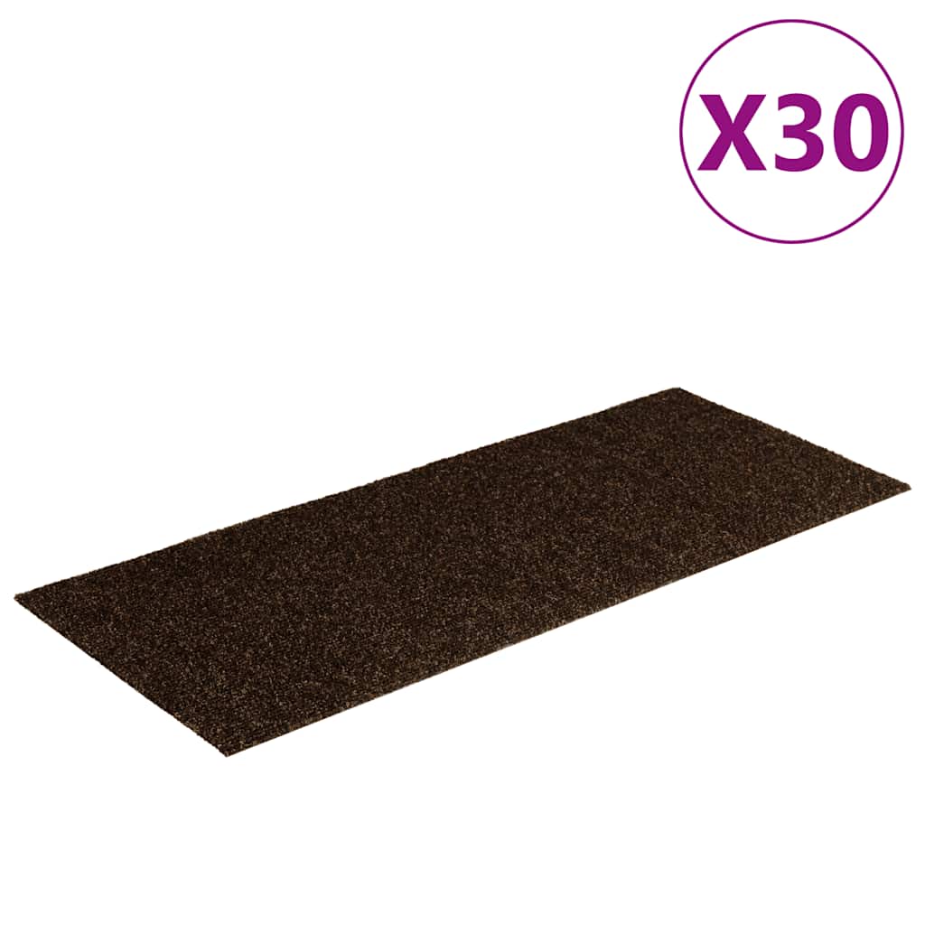 Isekleepuvad trepimatid, 30 tk, 60 x 25 cm, pruunid, ristkülikukujulised