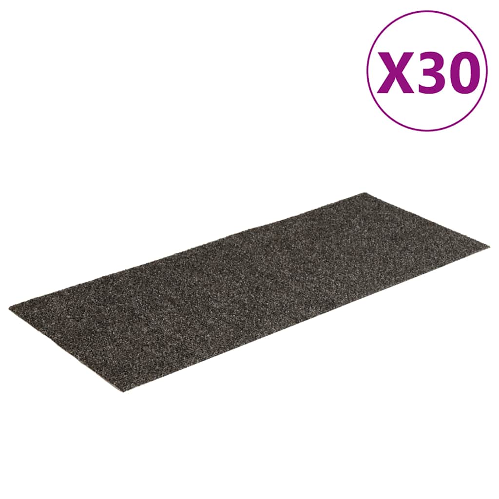 Isekleepuvad trepimatid, 30 tk, 60 x 25 cm, antratsiithall, ristkülikukujuline