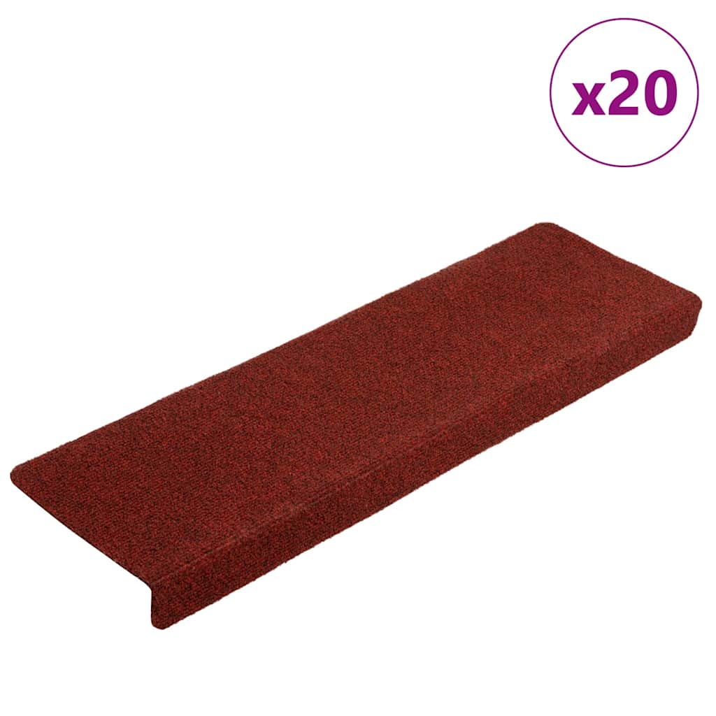 Trepimatid, isekleepuvad, 20 tk, 65 x 21 x 4 cm, bordoopunased, ristkülikukujulise servaga
