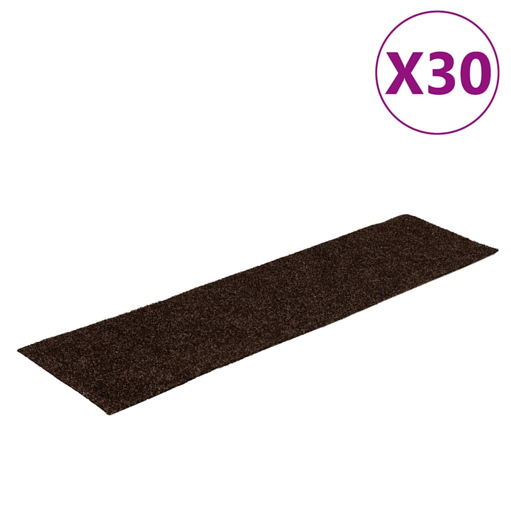 Isekleepuvad trepimatid, 30 tk, 76 x 20 cm, pruunid, ristkülikukujulised