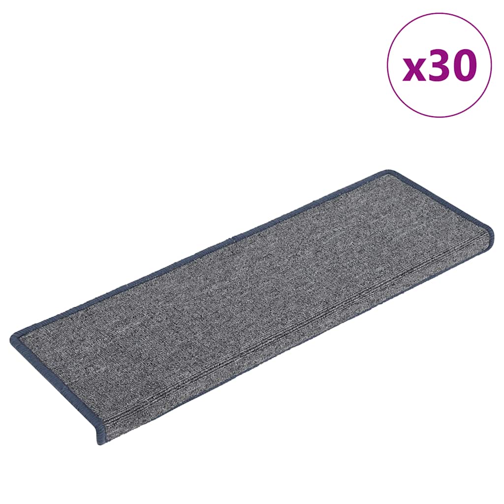 Trepimatid 30 tk 65 x 21 x 4 cm helehall ja sinine ristkülikukujulise servaga