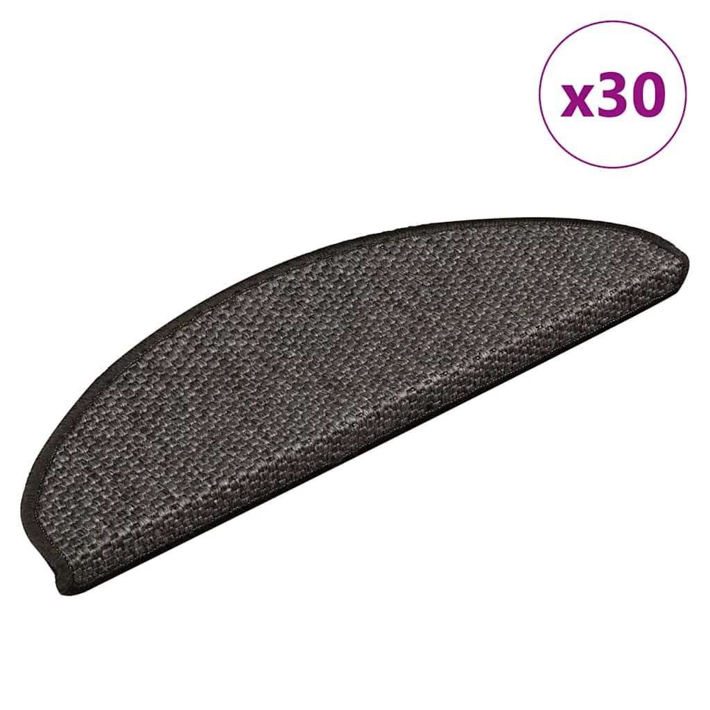 Isekleepuv trepivaip, sisal, 30 tk, 65x21x4 cm, antratsiit