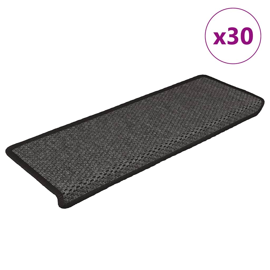 Isekleepuv trepivaip, sisal, 30 tk, 65x21x4 cm, antratsiit