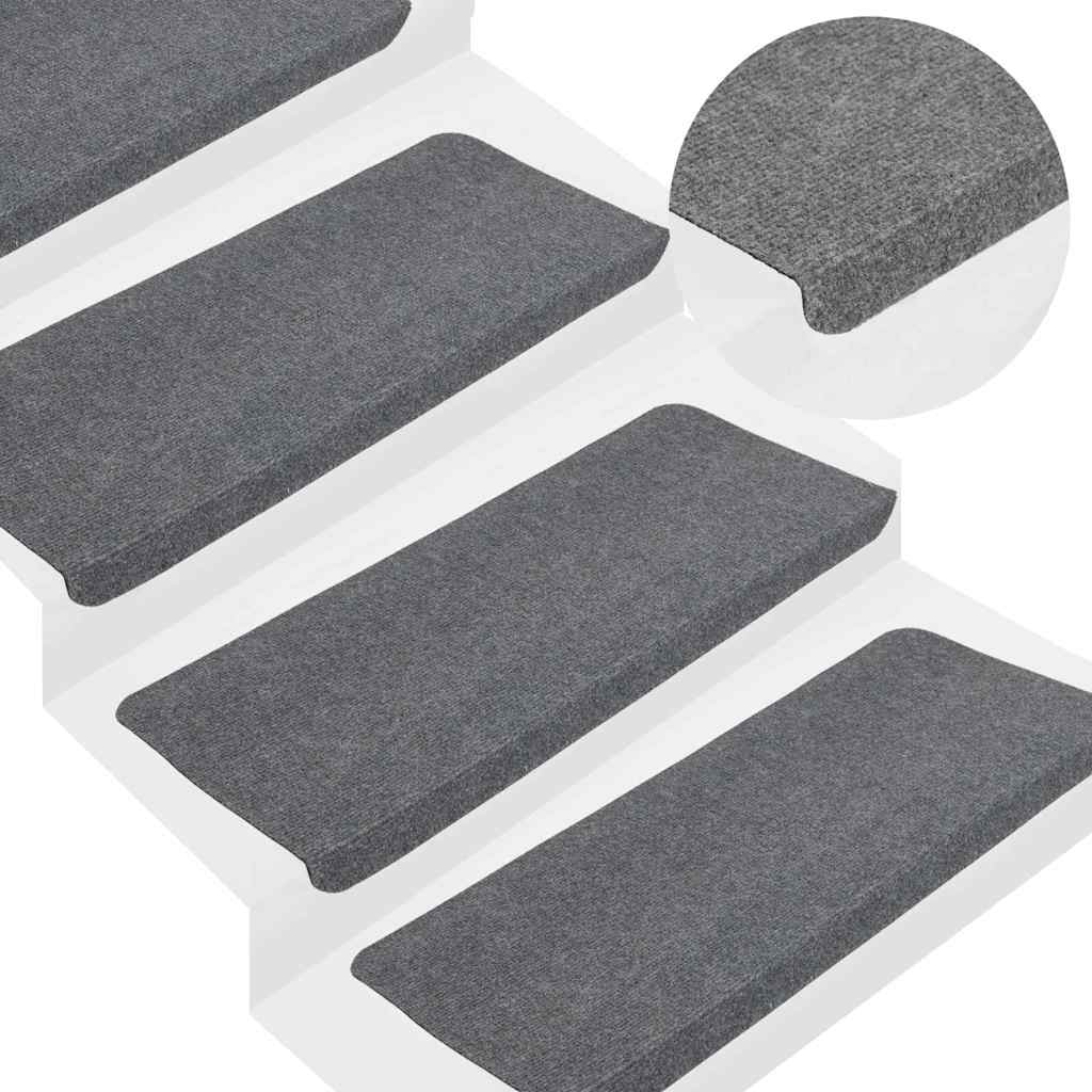 Isekleepuvad trepimatid, 30 tk, hall, 65x24,5x3,5 cm