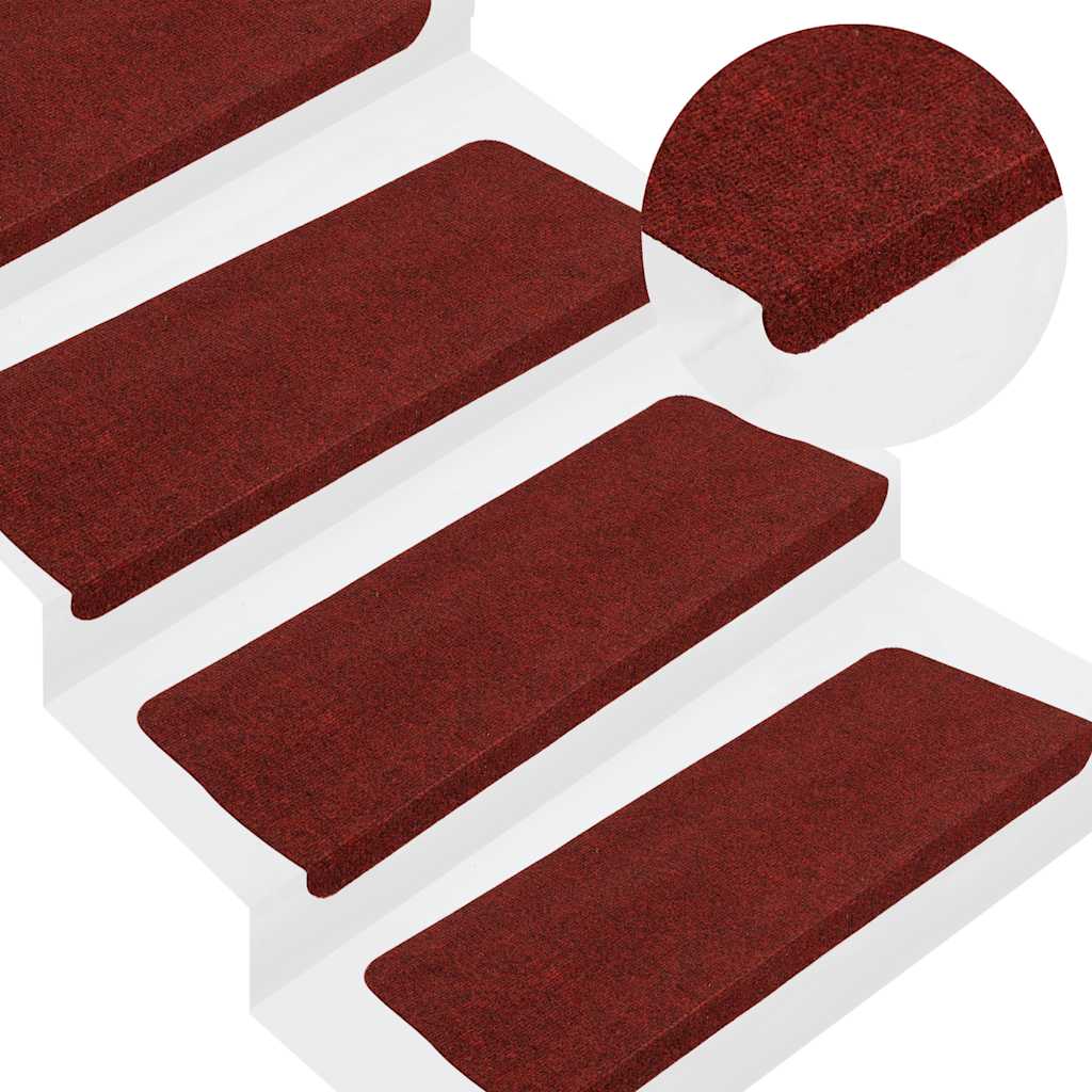 Isekleepuvad trepimatid, 30 tk, punane, 65x24,5x3,5 cm
