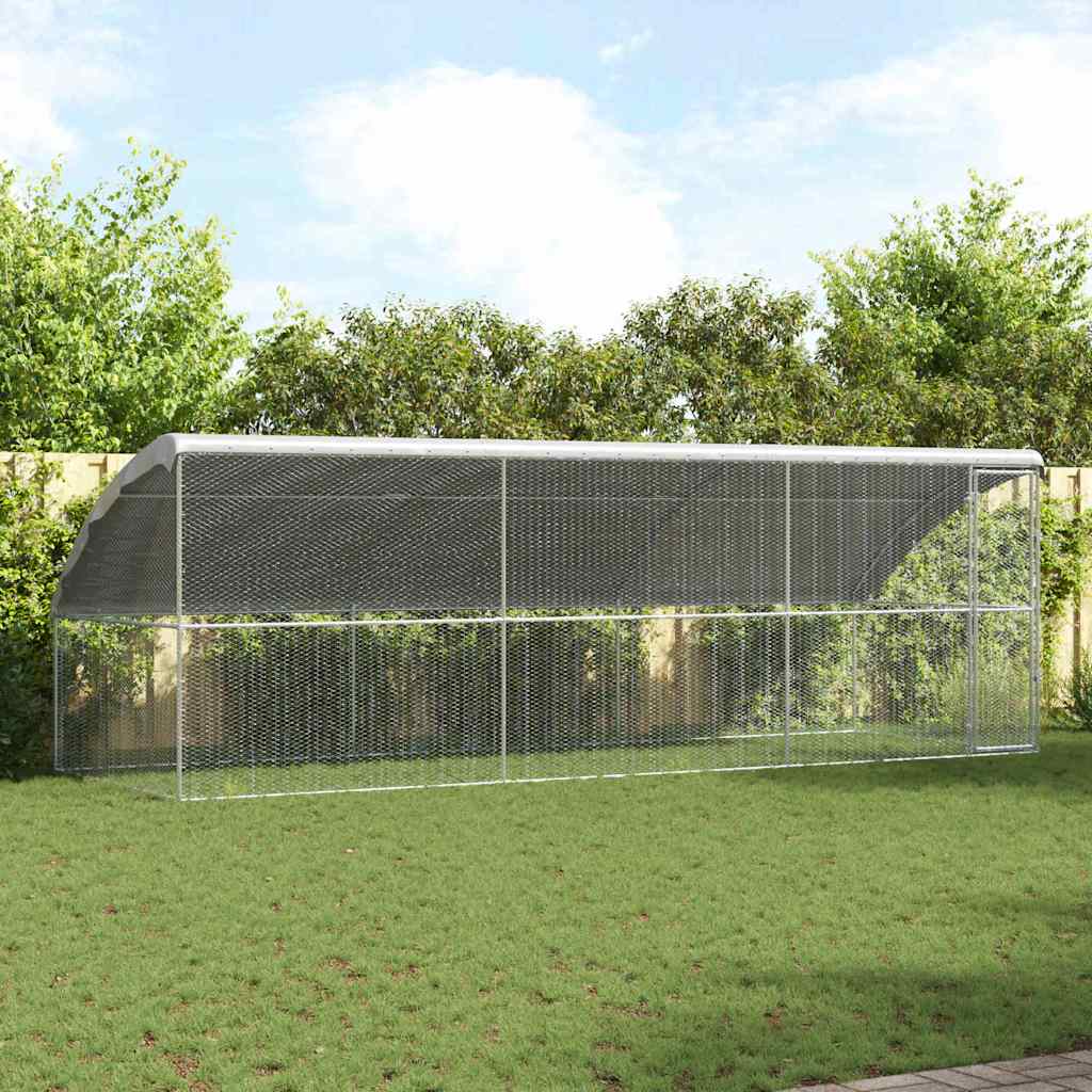 Kanapuur 1 uksega 3 tk Hõbedane 600x200x200cm Tsingitud teras