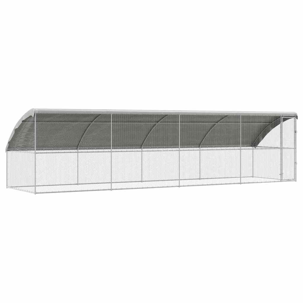 Kanapuur 1 uksega 4 tk Hõbedane 800x200x200cm Tsingitud teras