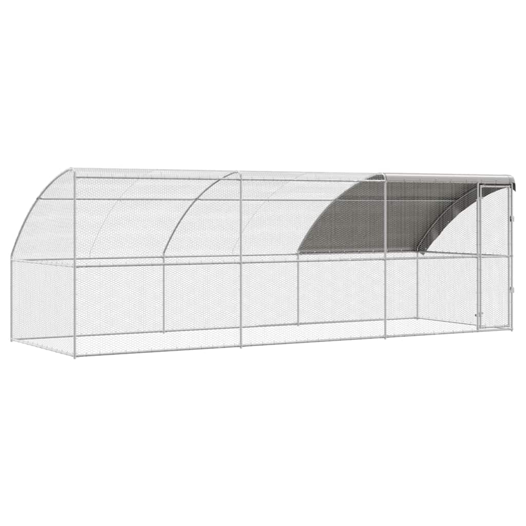 Kanapuur 1 uksega 3 tk Hõbedane 600x200x200cm Terase ja PE