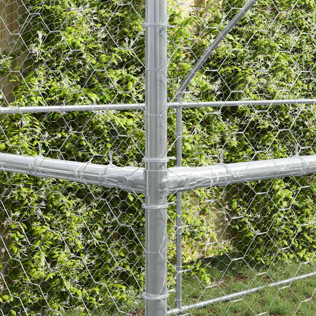 Koerakuut 3 tk Hõbedane 6 x 2 x 2 m Tsingitud teras
