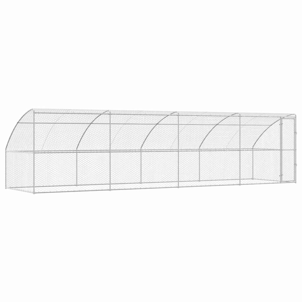 Koerakuut 4 tk Hõbedane 8 x 2 x 2 m Tsingitud teras