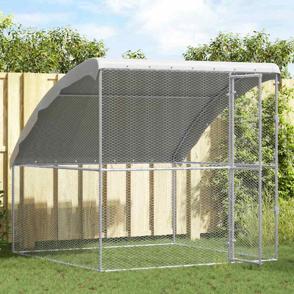Kanakpuur Hõbedane 2 x 2 x 2 m Tsingitud teras