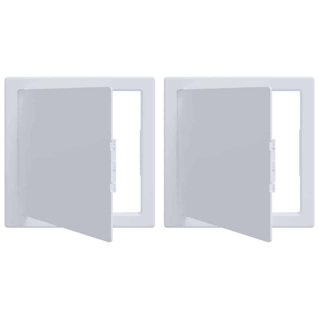 Ligipääsu paneelid 2 tk Valge 15 x 15 cm ABS Plastik