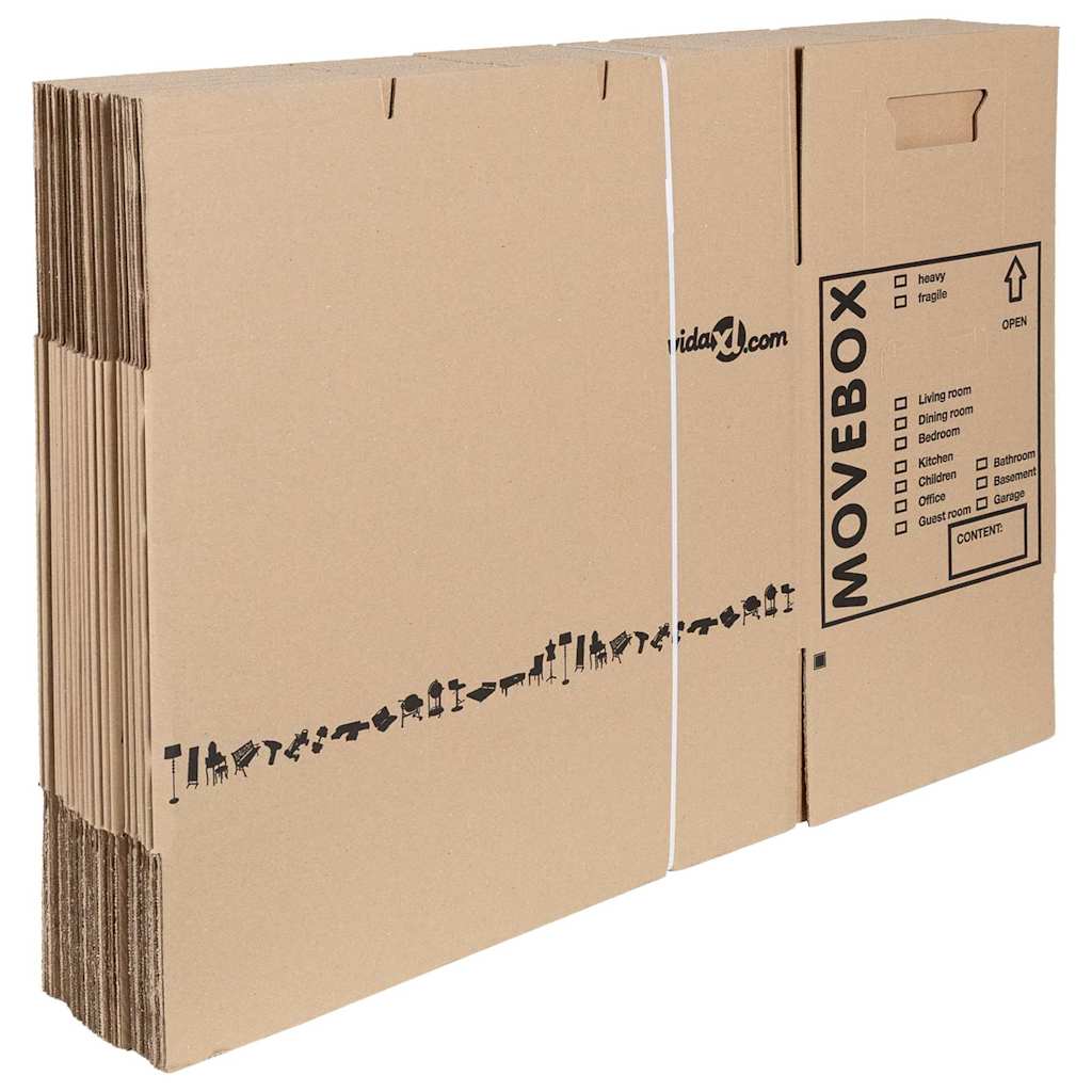 Kolimiskast 20 tk Naturaalne 59 x 31,5 x 31,5 cm Papp