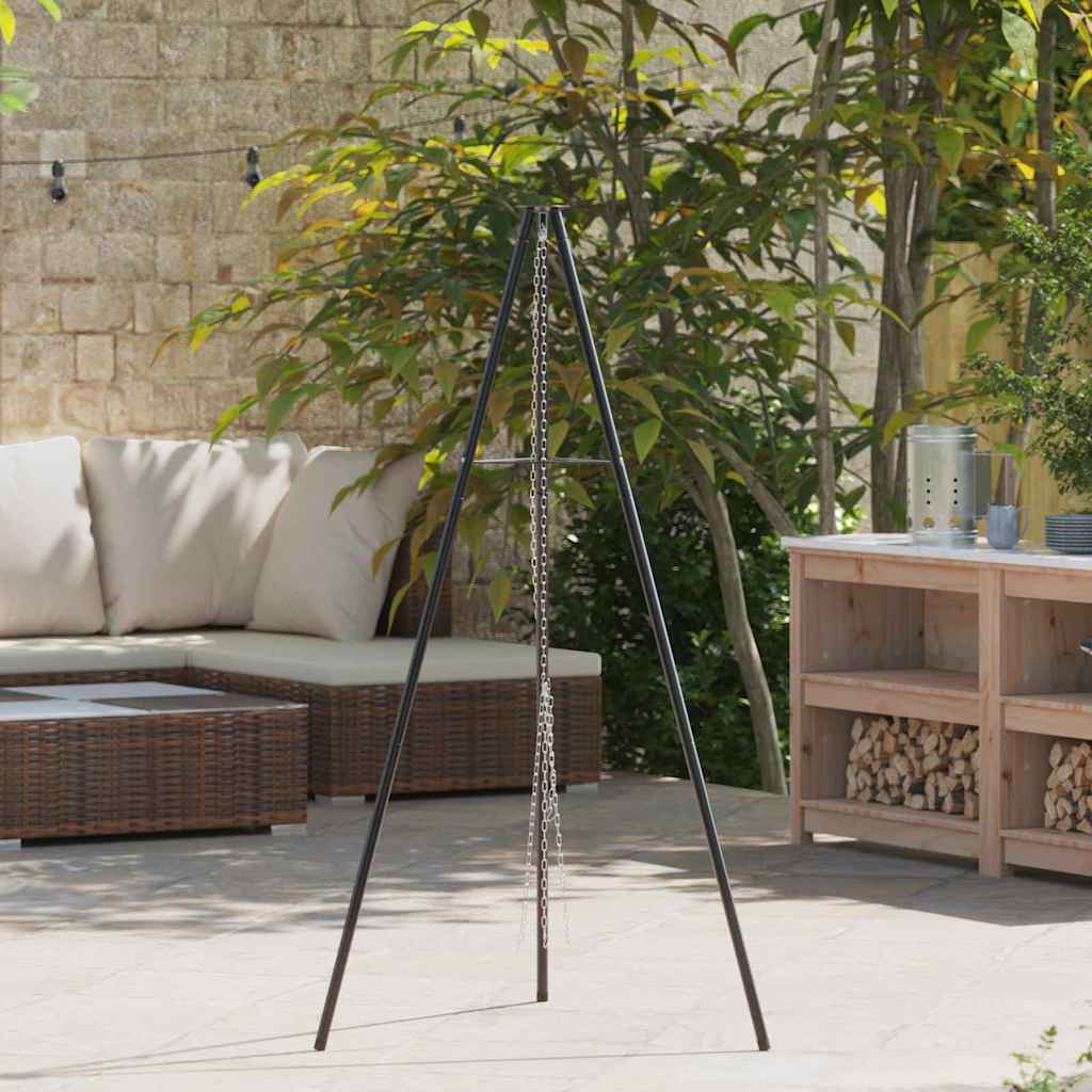 Lõkke tripod Must 92 x 92 x 151,5 cm Teras