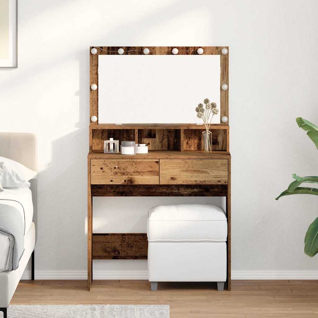 Riietumislaud Vana puit 80 x 41 x 134,5 cm Tehispuit
