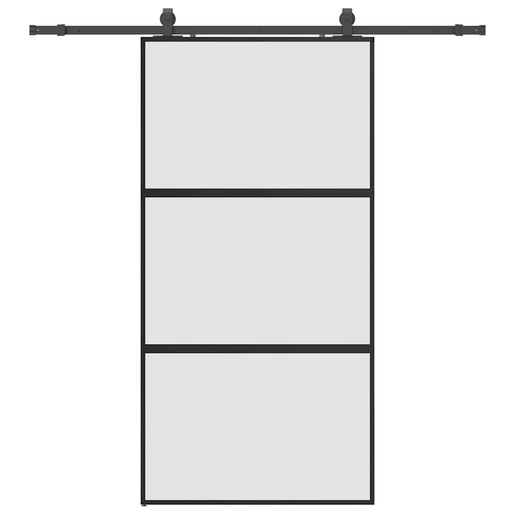 Lükanduks riistvara komplektiga must 102,5x205 cm