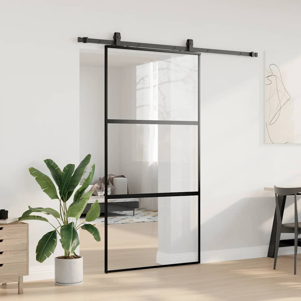 Lükanduks riistvara komplektiga must 102,5x205 cm