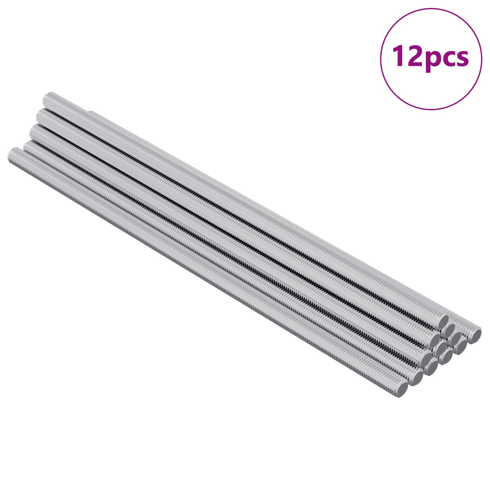 Kierrevarras 12 tk Hõbedane 6 x 170 mm Teras