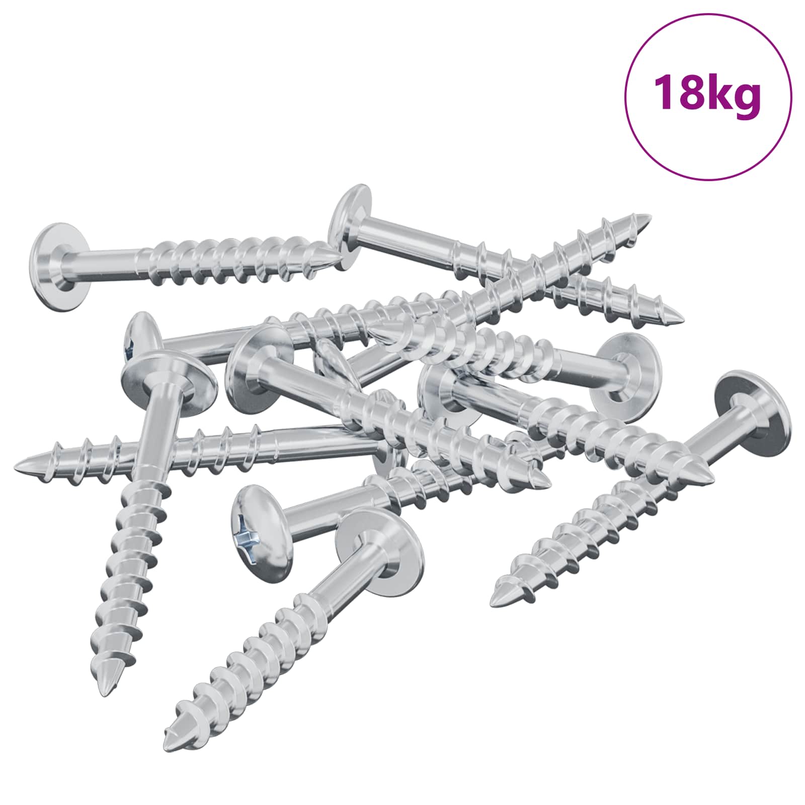 Kinnitus 7792 tk Hõbedane 9,8 x 35 mm Raud