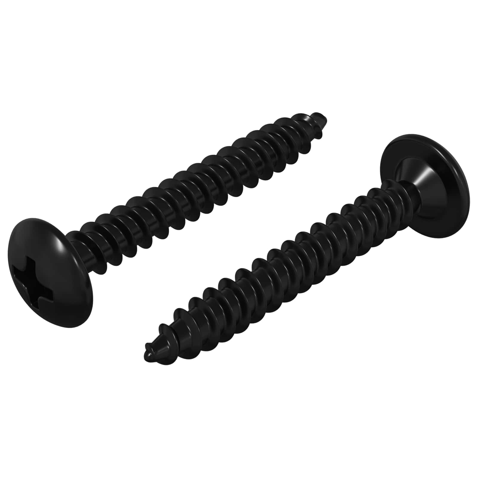 Kruvitav Nael 2 tk Must M4 x 28 mm Teras