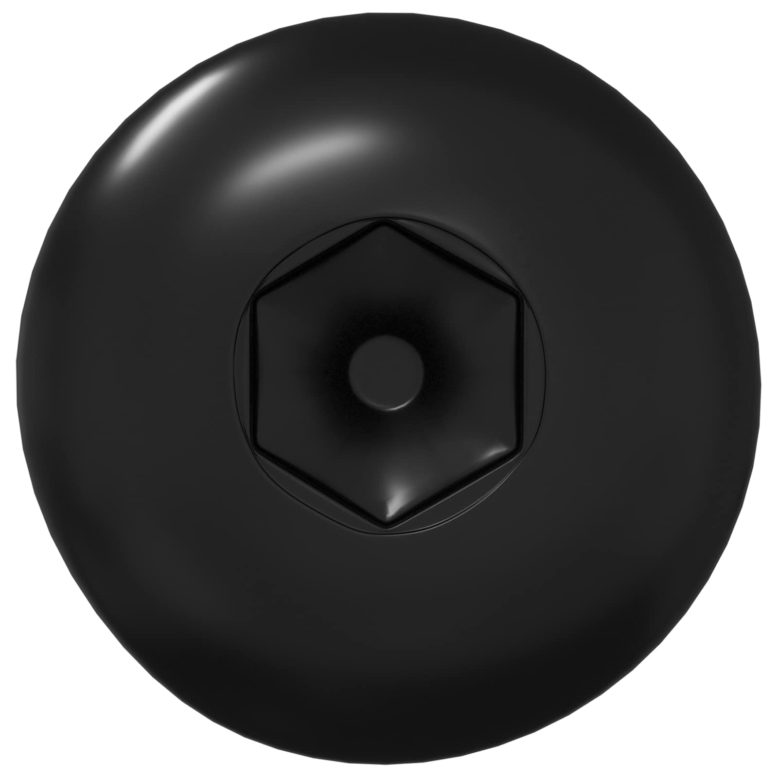 Käppa mutrid 2 tk Must M4 x 14,5 mm Metall