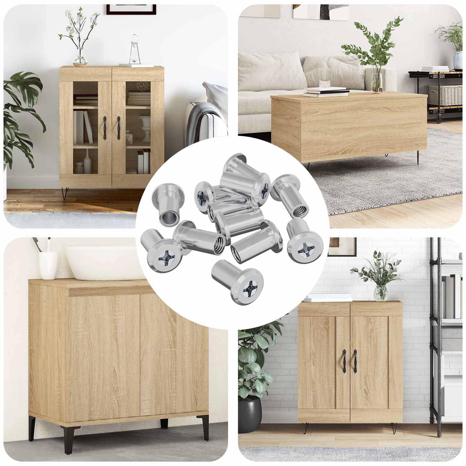 Lukustusmutter 3673 tk Hõbedane Teras