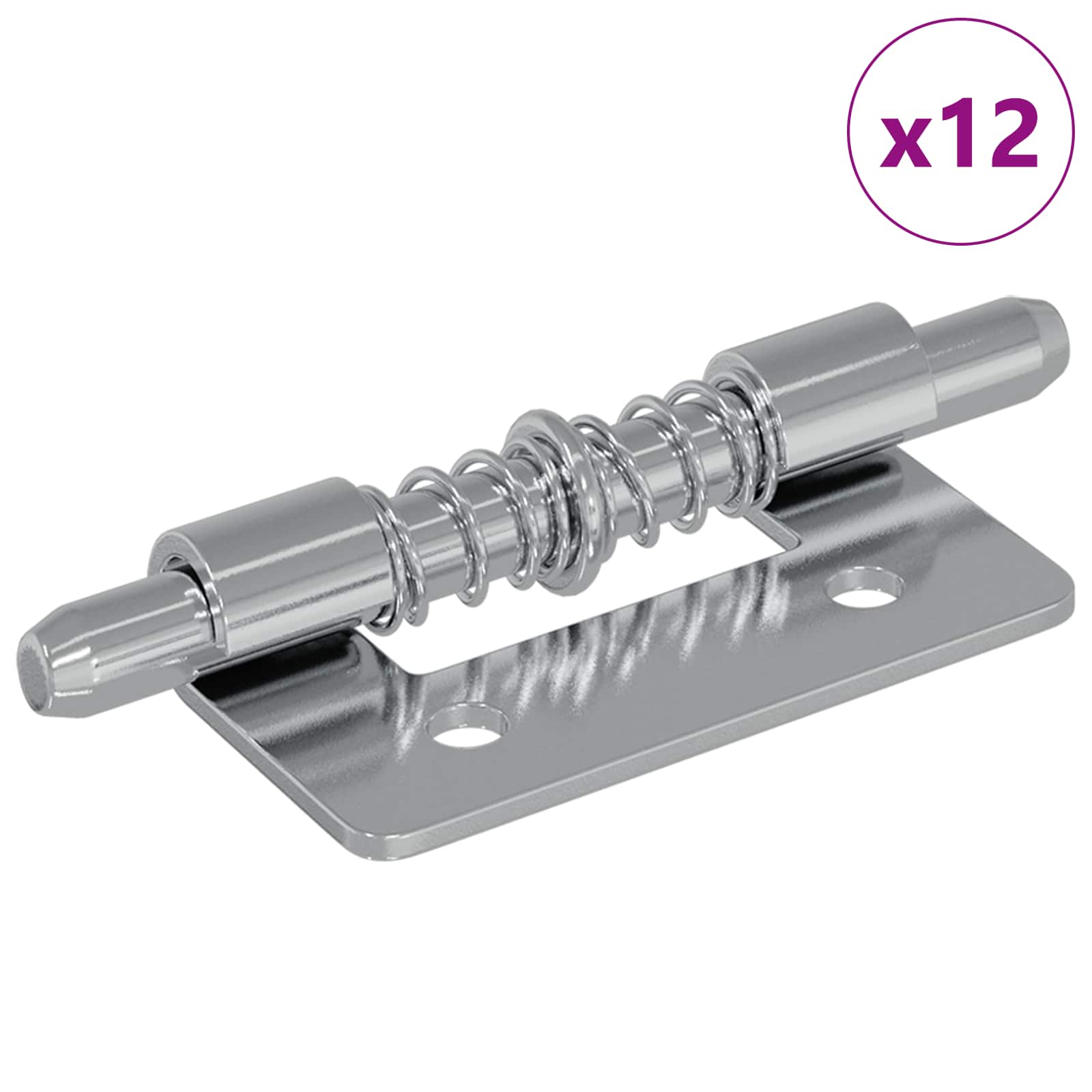 Lukk 12 tk Hõbedane 46 x 17 x 1,2 mm Teras