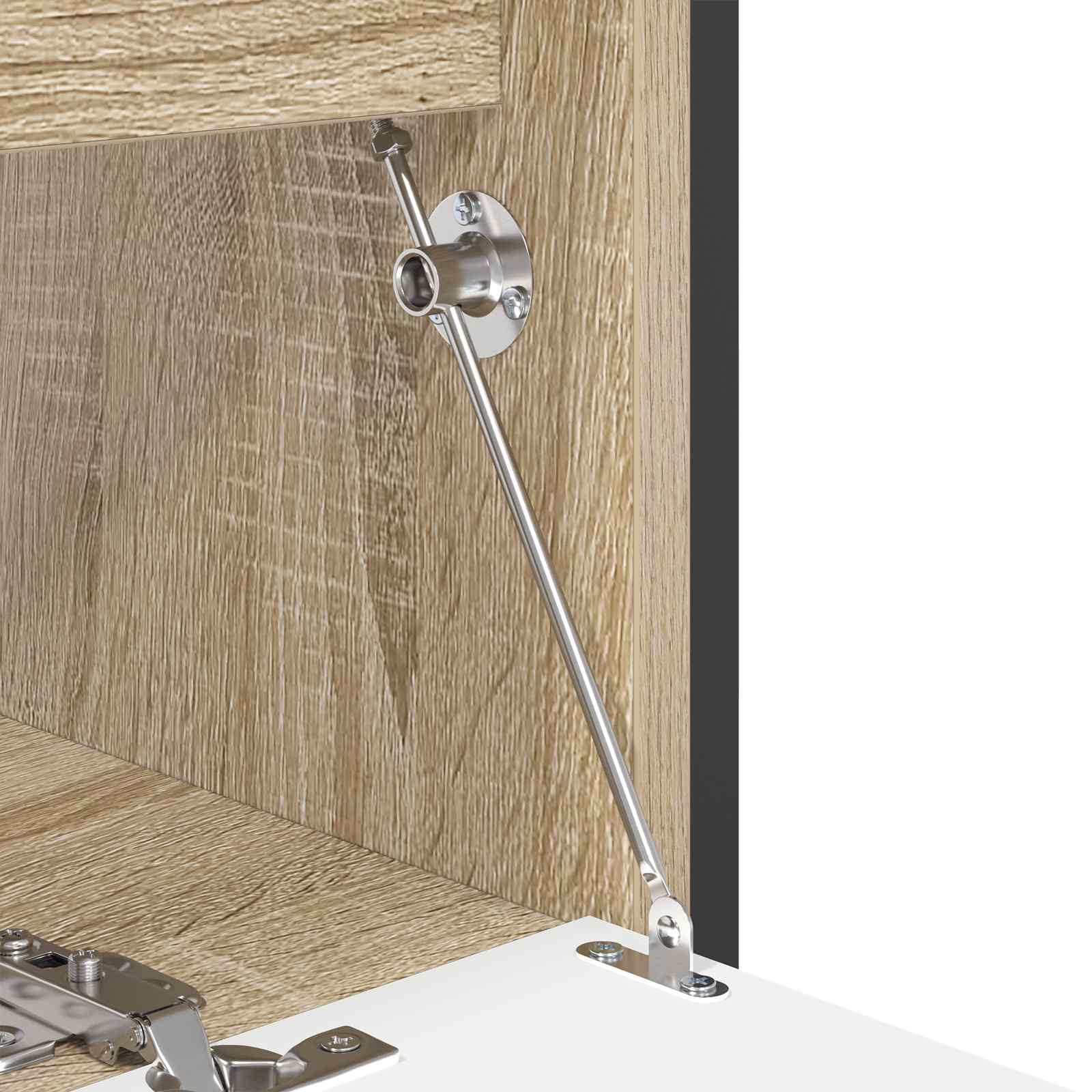 Tõmbepulk hinged 2 pcs Hõbedane 190 mm Raud