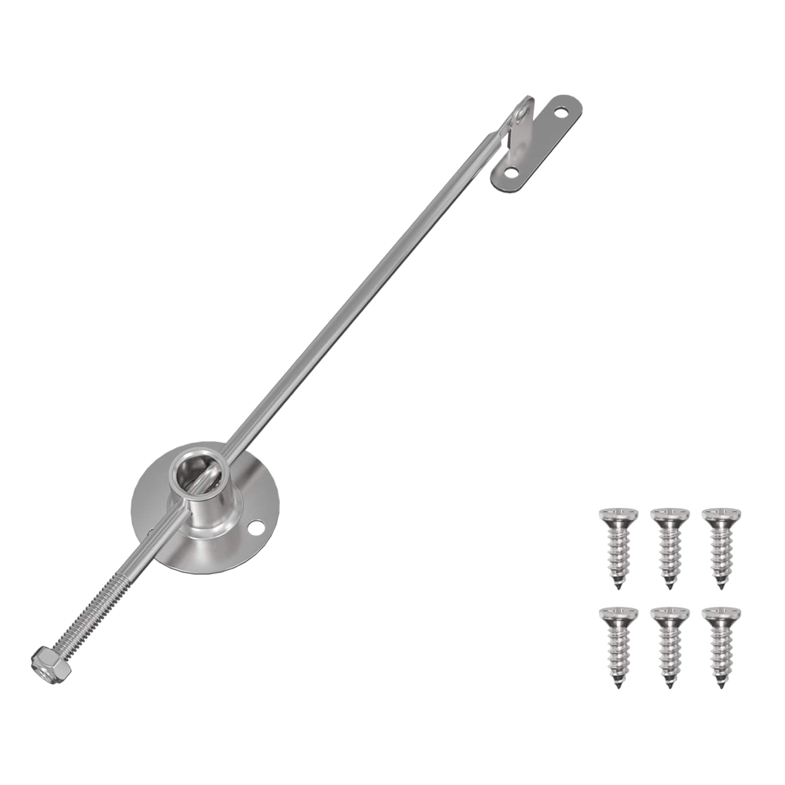 Tõmbepulk hinged 12 tk Hõbedane 190 mm Metall