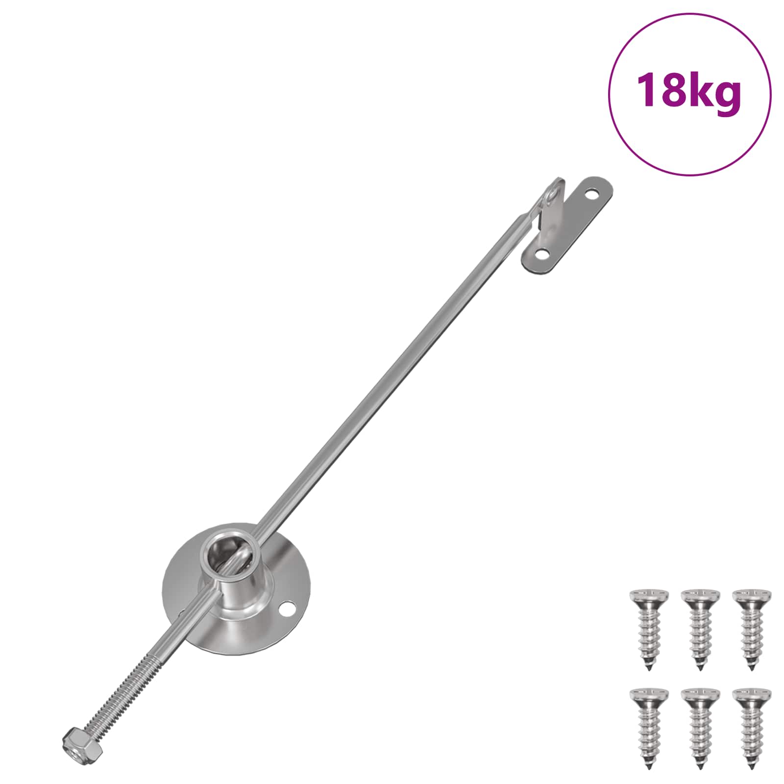 Tõmbepulk hinged 439 tk Hõbedane Metall