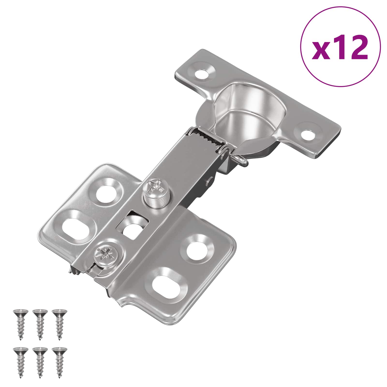 Hing 12 tk Nikkel 85 x 52,5 x 9,5 mm Raud