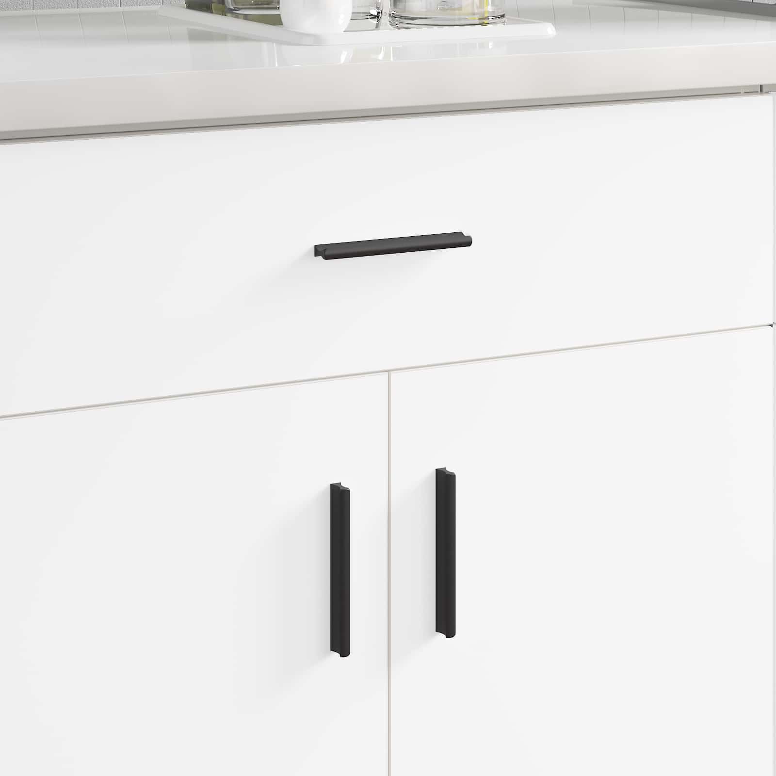 Käepide 973 tk Must 106 x 7,4 x 15,5 mm Alumiinium