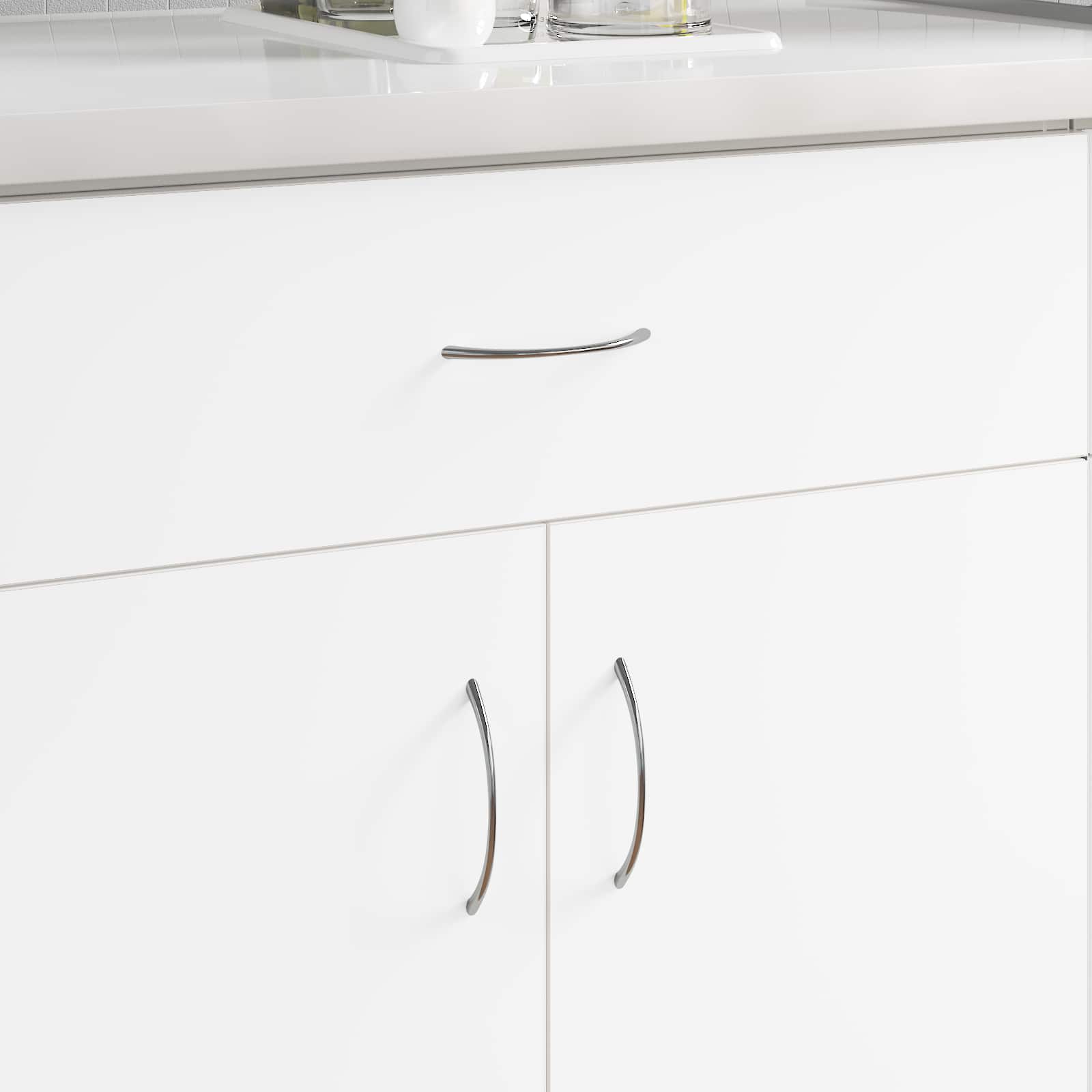 Käepide 12 tk Hõbedane 107 x 3.6 x 23 mm Roostevaba teras