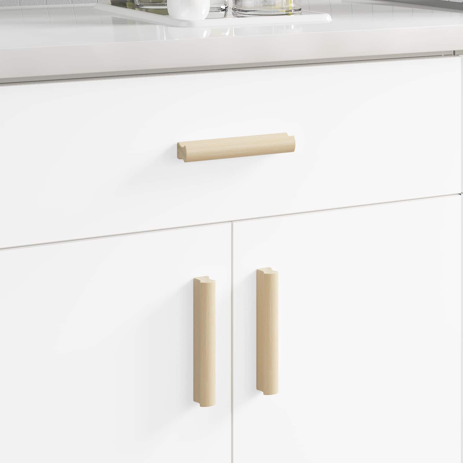 Sirge käepide 587 tk Looduslik puiduvärv 130 x 25 x 30 mm