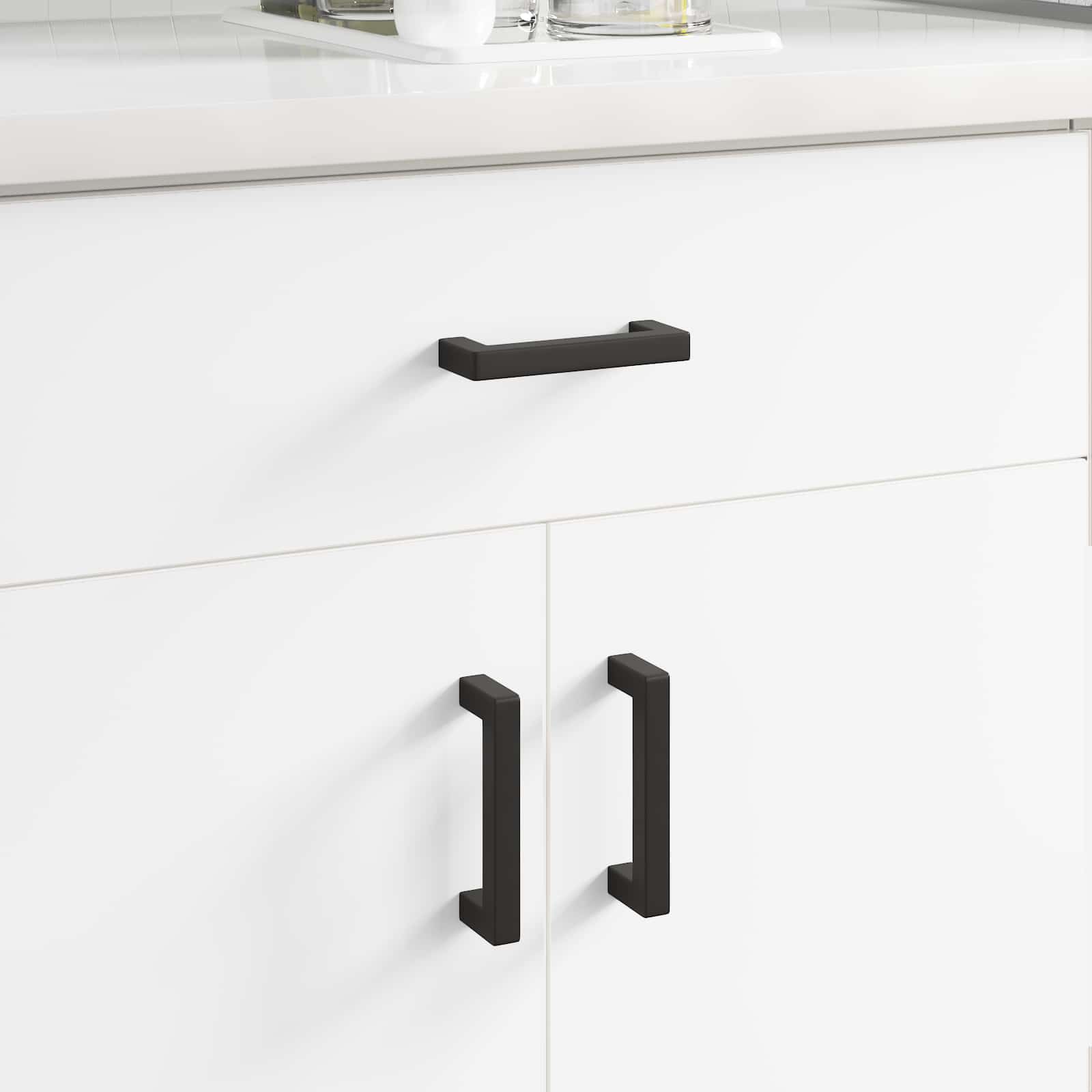 Mööbli Käepide 530 tk Must 105 x 12 x 36 mm Raud